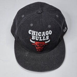 Vintage 90s Ultra Game Chicago Bulls Hat Embroidered Red Snapback NBA Cotton
